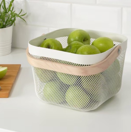 RISATORP
Cesta, blanco, 25x26x18 cm