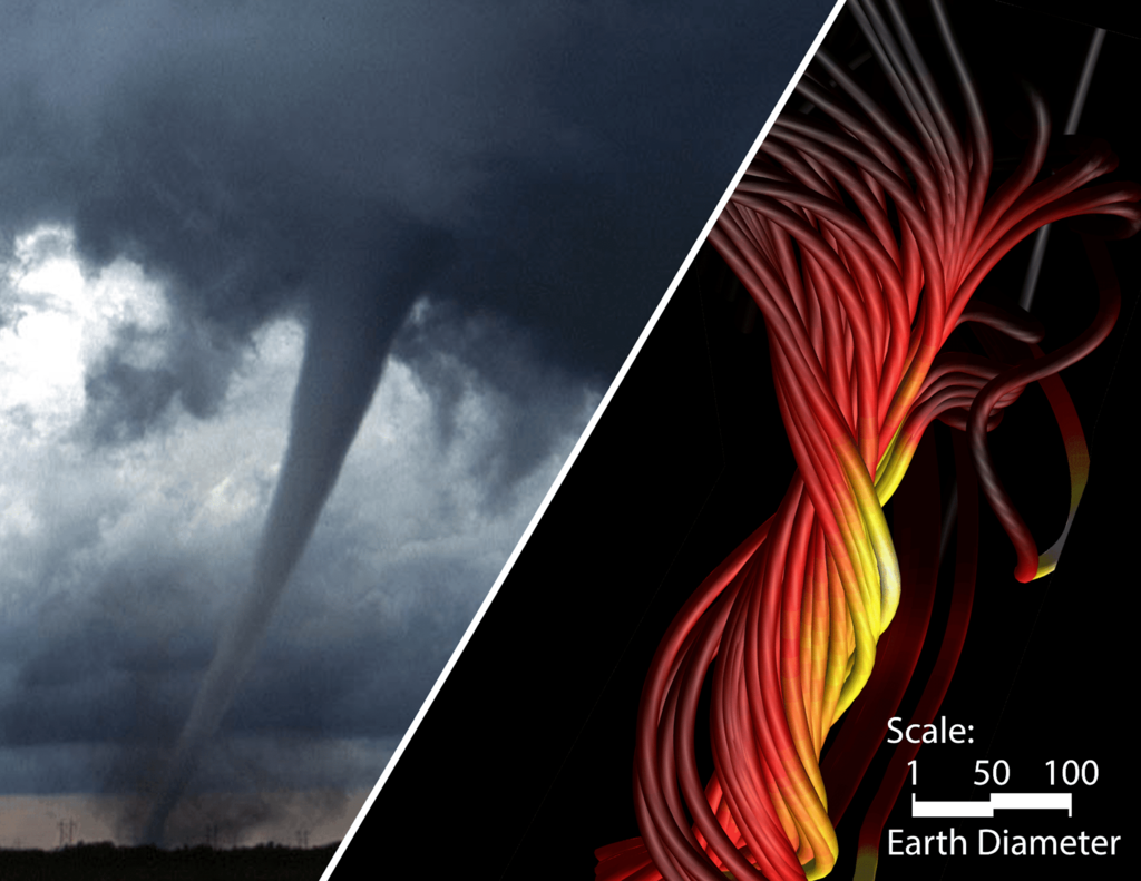 Por si no tuviéramos suficientes preocupaciones climáticas en la Tierra, llega una nueva amenaza: tornados espaciales