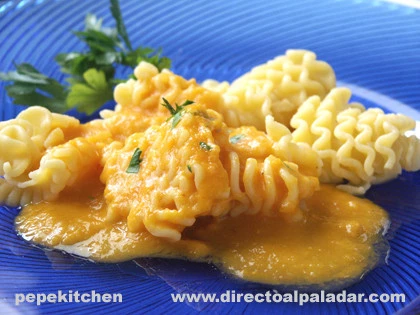 Receta de pasta con salsa de calabaza y tomate