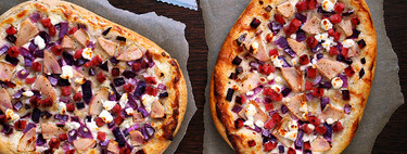 Flammkuchen con cebolla morada, queso de cabra y pera: receta fácil de la exquisita pizza alemana
