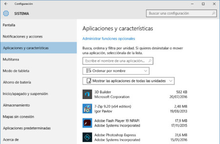 Aplicaciones Windows10