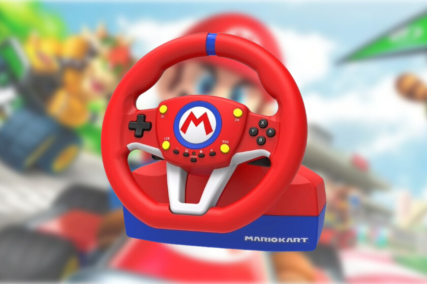 HORI - USB Volante Mario Kart Pro Mini - Licencia oficial (Nintendo Switch/PC)