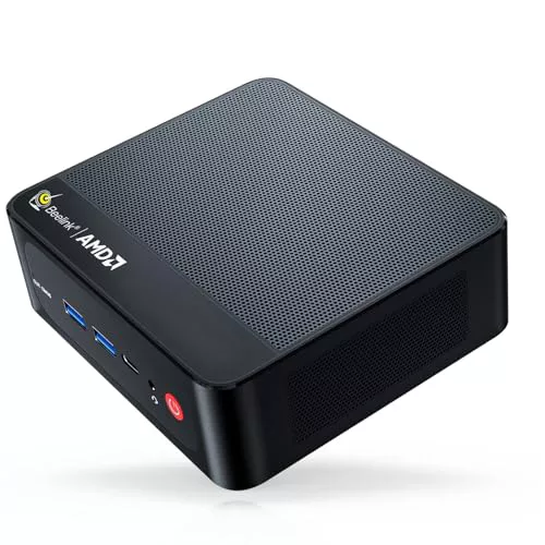 Beelink SER5 Mini PC, AMD Ryzen 5 5500U (6C/12T, 4.0 GHz) Mini Ordenador de Sobremesa, 16 GB RAM DDR4 3200 MHz, 500 GB SSD, USB3.2, 2.5 G LAN, WiFi 6, BT5.2, hasta Tres Monitores con HDMI, DP, USB-C