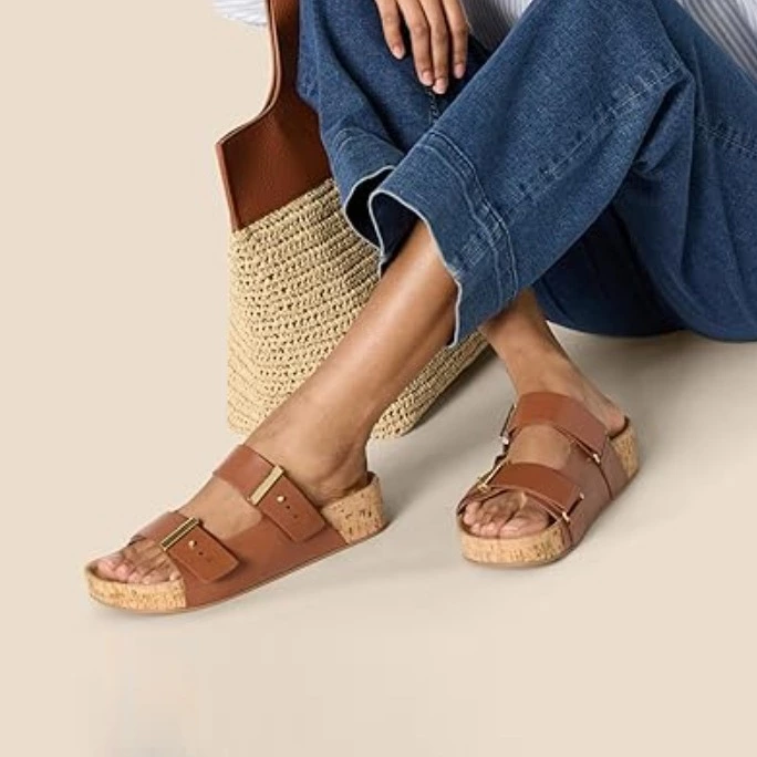 Amazon Essentials Sandalias de corcho para mujer