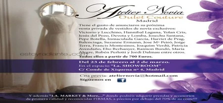 Trajes de novia de grandes firmas muy económicos en Madrid 