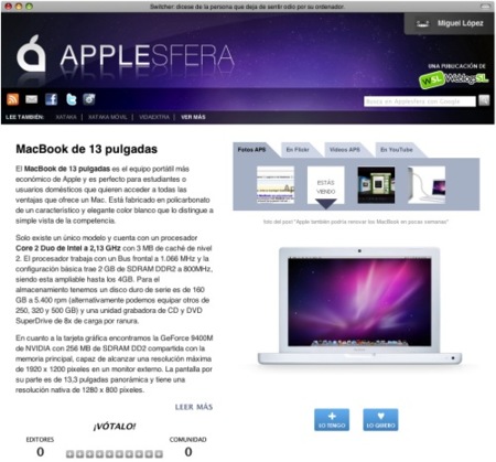Applesfera 2.0: Todos los productos del mundo de Apple más cerca que nunca
