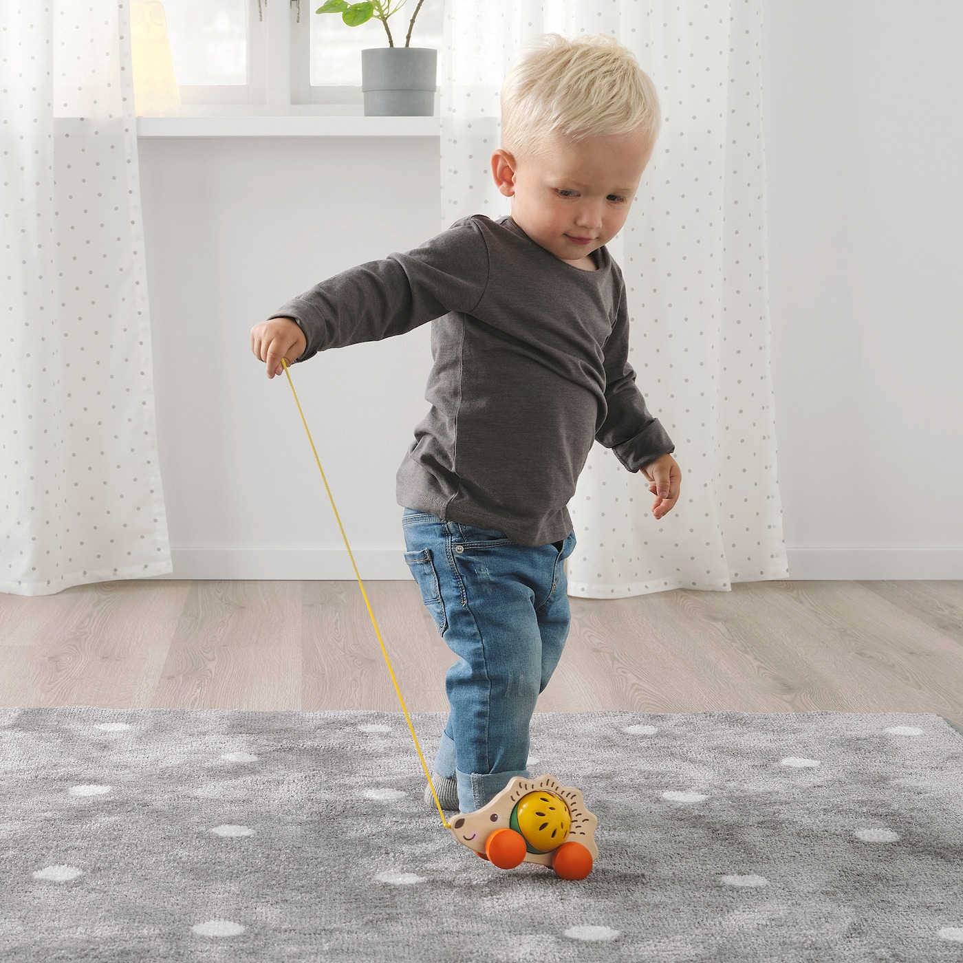 UPPSTÅ
Juguete para tirar, puercoespín/multicolor