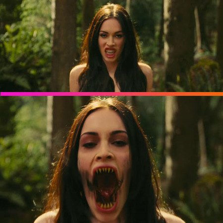 Megan Fox da mucho miedito