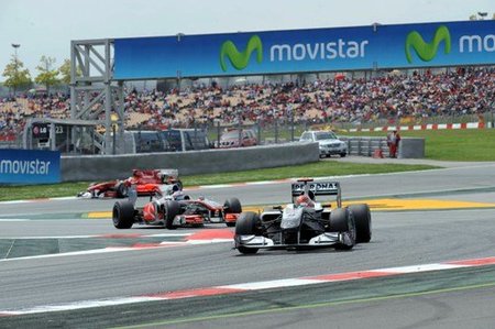 Michael Schumacher en el GP de España 2010