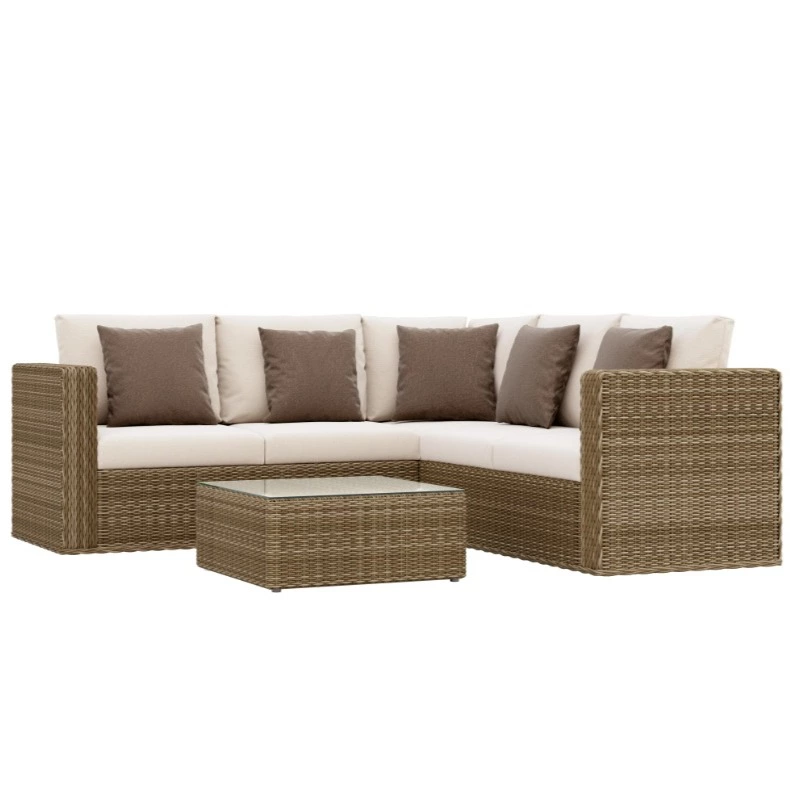 Conjunto de jardín Santorini de aluminio para 5 comensales
