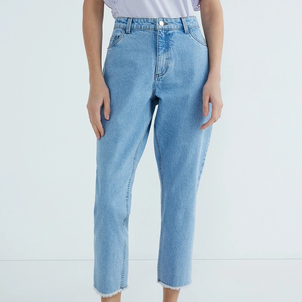 Pantalón denim mujer cigarette
