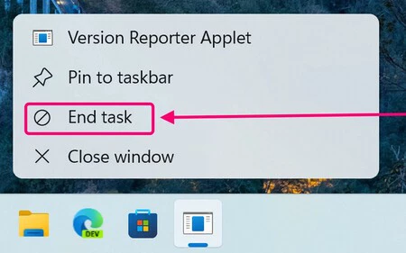 タスクを終了する