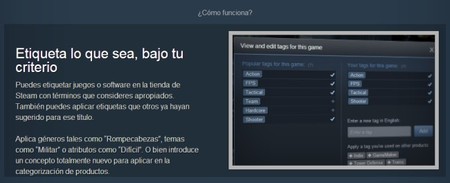 Llegan las Etiquetas de Steam, un nuevo sistema de categorización de juegos y software