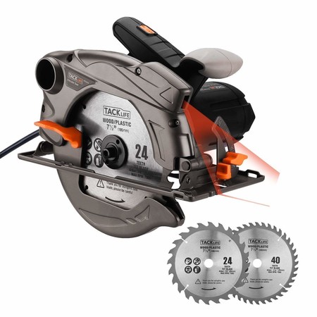 Cupón de descuento de 10 euros en la sierra circular Tacklife PES01A: aplicándolo cuesta 52,99 euros en Amazon