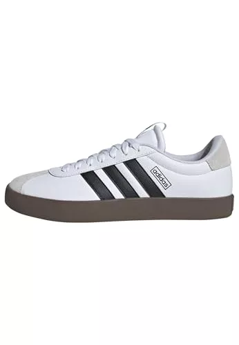 adidas Hombre VL COURT 3.0 SHOES, Cloud white/core black/grey one, 43 1/3 EU