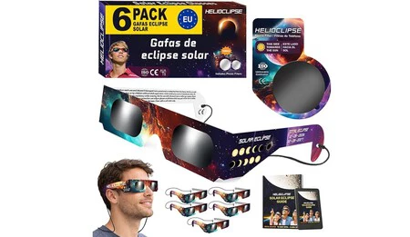 Pack De 6 Gafas Eclipse Solar Helioclipse