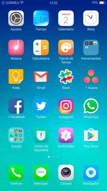 Interfaz Oppo F1 Plus