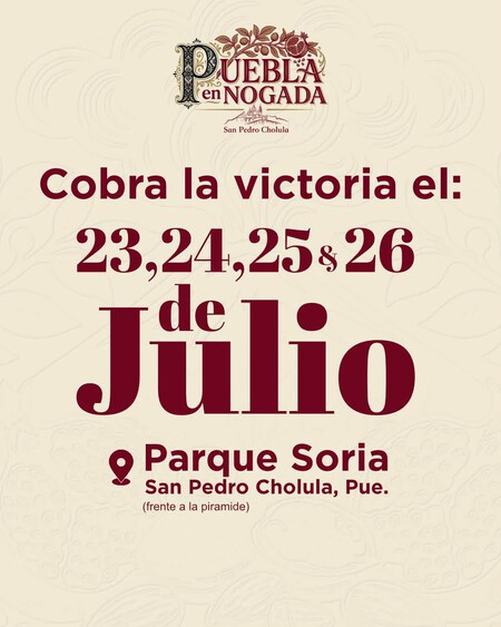 Habrá 6 mil chiles en nogada gratis: date una escapada al primer Festival Puebla en Nogada a este Pueblo Mágico a solo 2 horas de CDMX