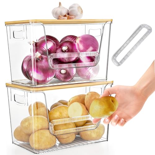 BQBQHONE Caja Para Guardar Patatas Y Cebollas Y Ajos