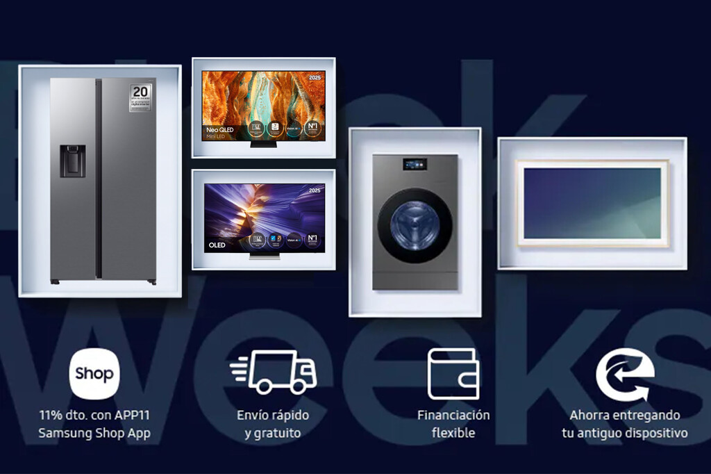 Para estrenar Smart TV o electrodomésticos Samsung a los mejores precios no hay que esperar al Black Friday 