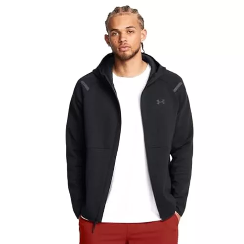 Chaqueta deportiva Unstoppable Fleece FZ de Under Armour con capucha para hombre