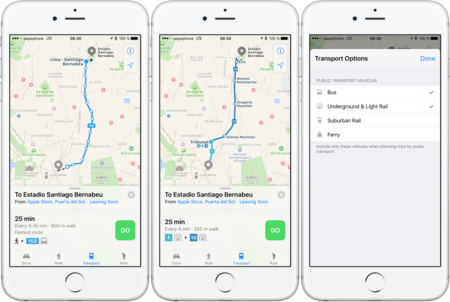 La espera (por fin) ha terminado: llegan las indicaciones de transporte público de Apple Maps en Madrid
