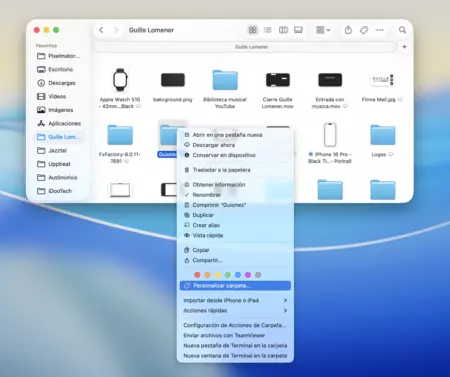 Carpeta Color Mac