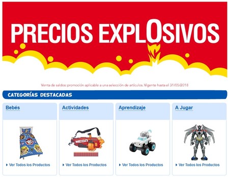 Precios explosivos en Toys `r us en cientos de artículos a precio de saldo