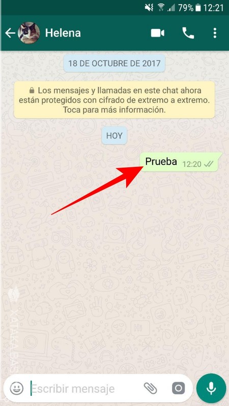 Pulsa Sobre El Mensaje A Borrar