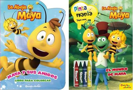 Libros abeja Maya colorear