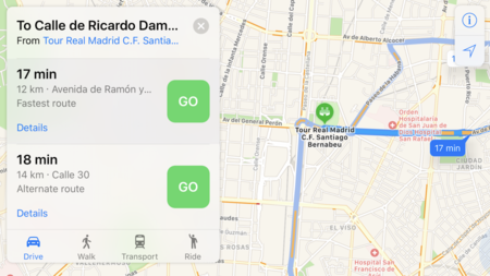 ¡Por fin! La llegada de indicaciones de transporte público para Madrid en Apple Maps podría ser inminente