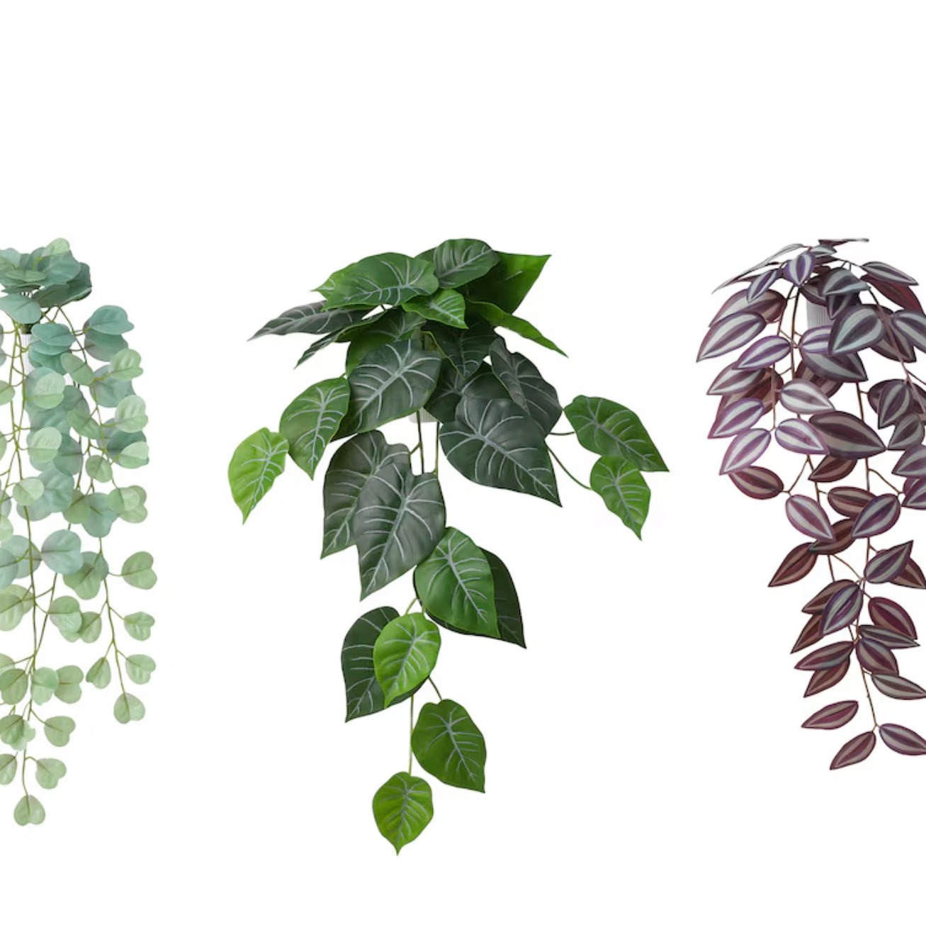 FEJKA
Planta artificial con soporte pared, int/ext/verde/violeta
