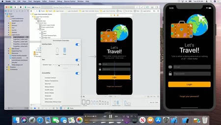 Xcode 11のビジュアルオプション