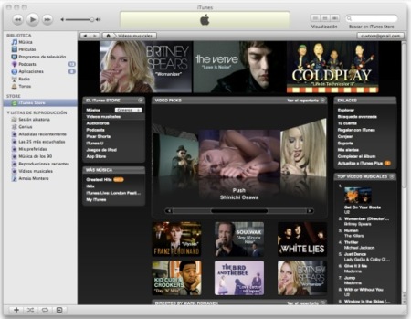 Vídeos musicales disponibles en iTunes Store