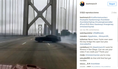 ¿Es buena idea hacer 'donuts' en el Bay Bridge de San Francisco? Este lumbreras acabó arrestado