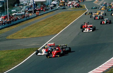 Senna Prost Suzuka F1 1990