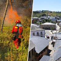 Un pueblo de Ourense ha salido a la calle para defender a su nuevo héroe: el sospechoso de provocar un incendio