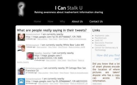 I Can Stalk U: ojo con la información de las fotografías que compartís en Twitter