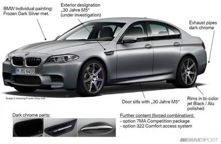 Se filtra información del BMW M5 30º Aniversario