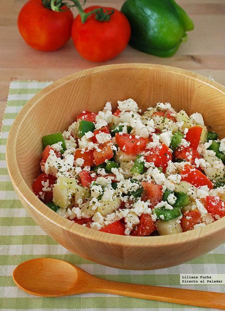 Ensalada Shopska. Receta búlgara