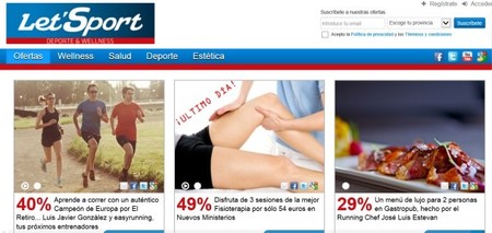 LetSport, la web de descuentos en wellness, salud, belleza, deporte y ocio