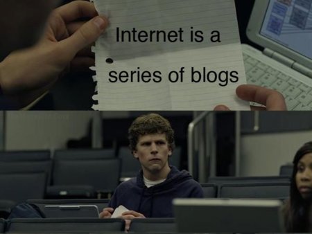 Internet is a series of Blogs (CXI)