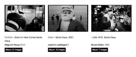 Santa Claus, desde los archivos fotográficos de Magnum, os desea Feliz Navidad