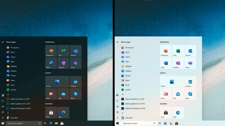 Este puede ser el Menú de Inicio que veamos en futuras versiones de Windows 10 cuando los Lives Tiles pasen a ser historia