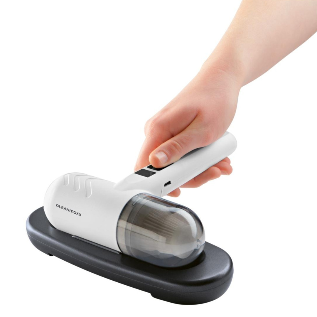 CLEANmaxx Aspiradora de mano inalámbrica antiácaros