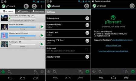 uTorrent lanza su esperada versión de Android aunque aún en beta