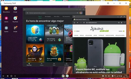 Windows 10 上の Samsung Wireless DeX