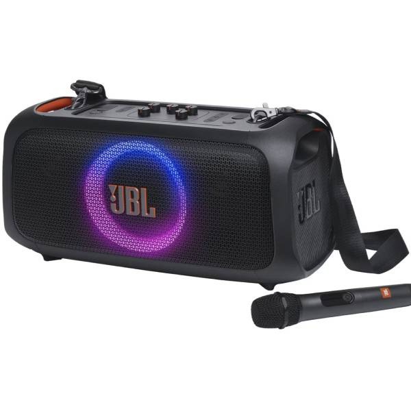 Altavoz portátil JBL PartyBox On-the-Go Essential con luces y micrófono inalámbrico, Negro
