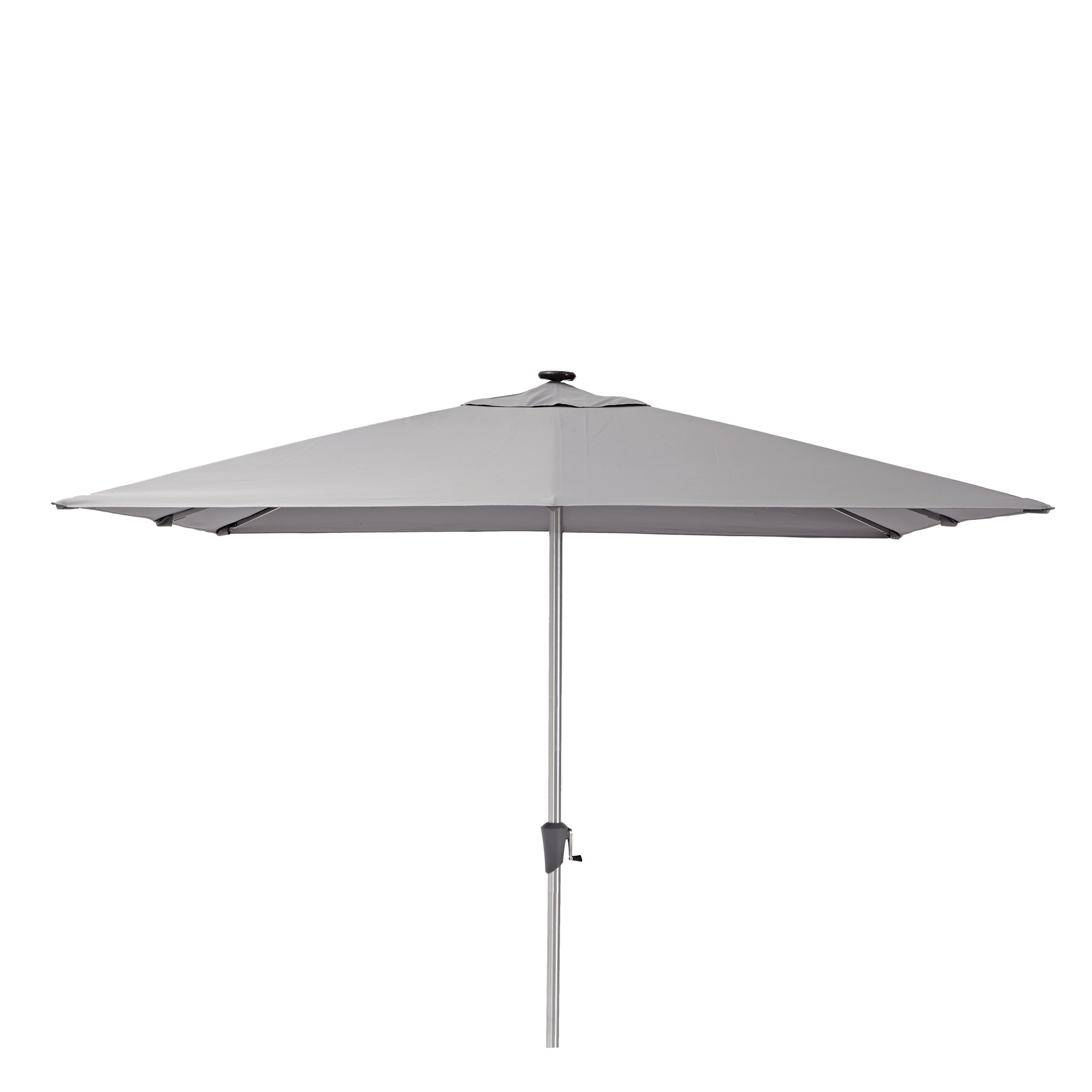 Parasol cuadrado de aluminio naterial sonora marrón 285x285 cm