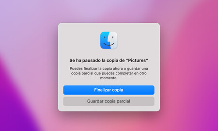 Cómo pausar y reanudar una copia de archivos en macOS Monterey
